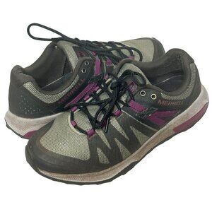 Merrell Zion Hiking Shoes Womens Size 7 Athletic Gray Purple